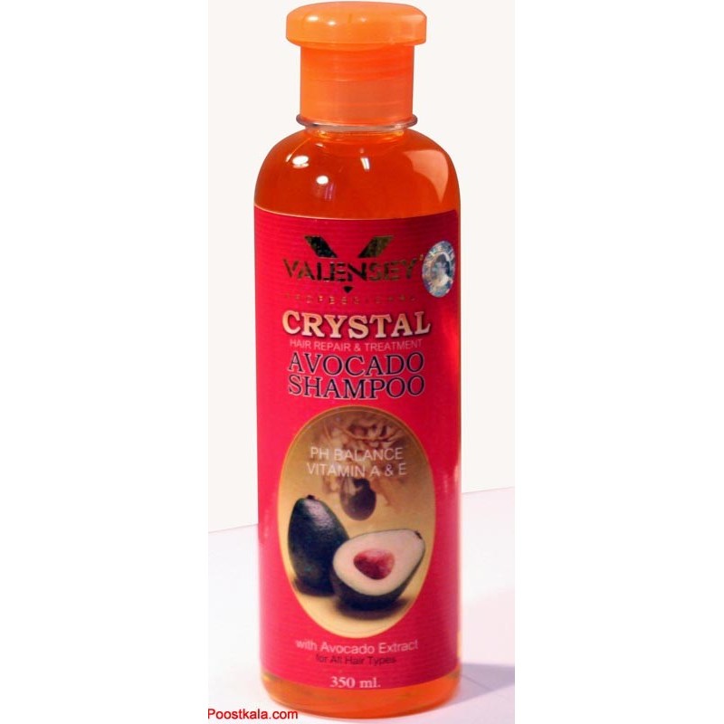 شامپو کریستال با عصاره آووکادو - محصولات والنسی valensey