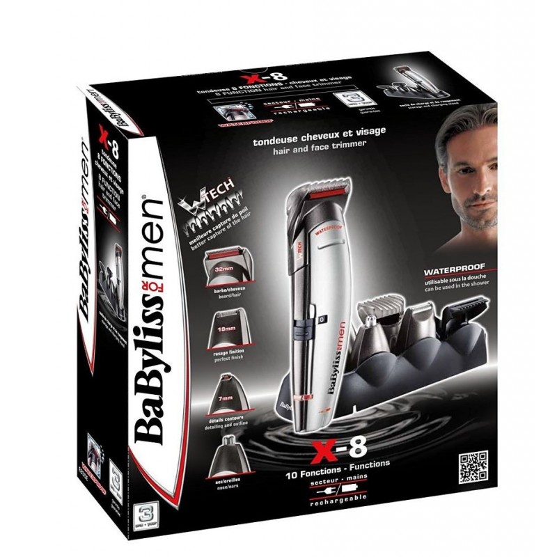 ماشین اصلاح 8 کاره بابیلیس Babyliss مدل E835E