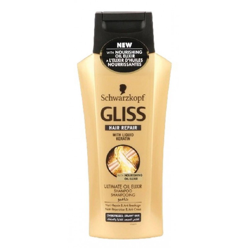 شامپو ترمیم کننده طلایی شوارتسکف Schwarzkopf مدل گلیس 400 میل