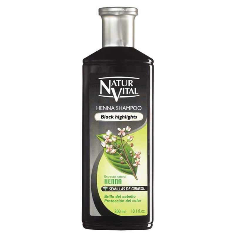 شامپو حنای رنگی نچرال ویتال Natur Vital برای موهای مشکی