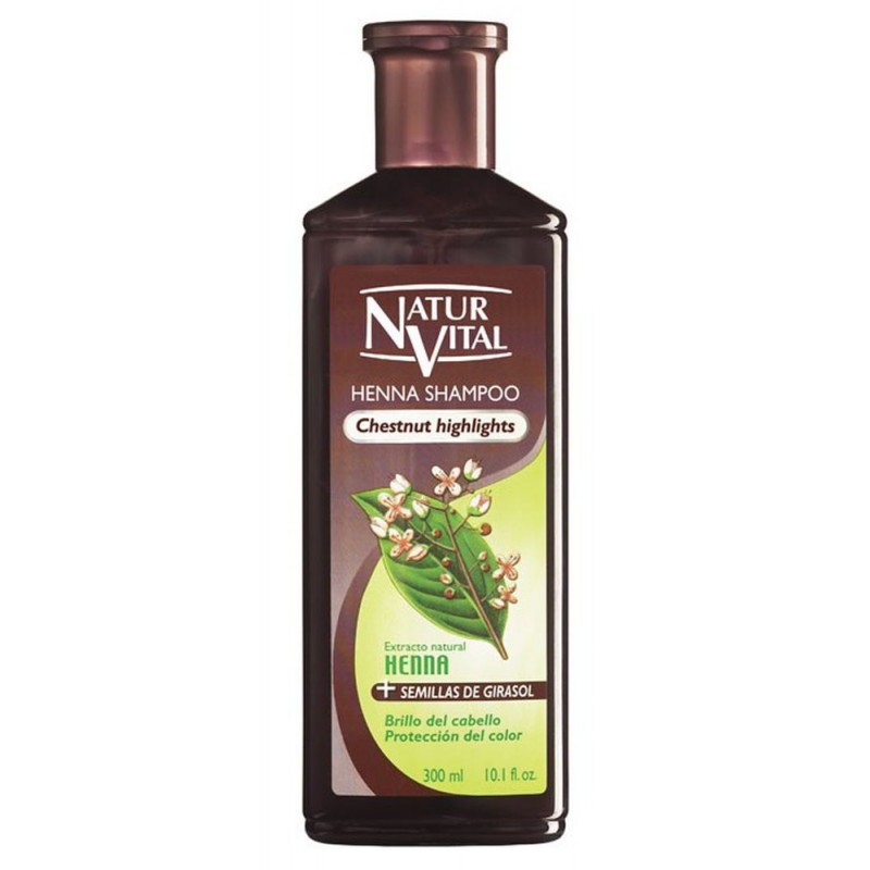 شامپو حنای رنگی نچرال ویتال Natur Vital برای موهای قهوه ای