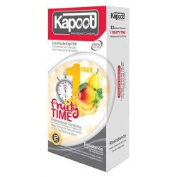 کاندوم تاخیری میوه ای 12 عددی کاپوت Kapoot مدل فروتی تایم