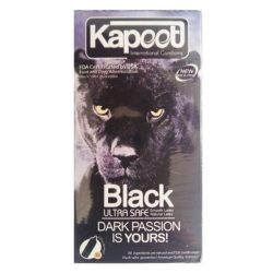 کاندوم تاخیری 12 عددی کاپوت Kapoot مدل بلک