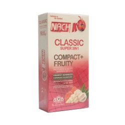 کاندوم میوه ای ناچ Nach مدل سه کاره بسته 12 عددی