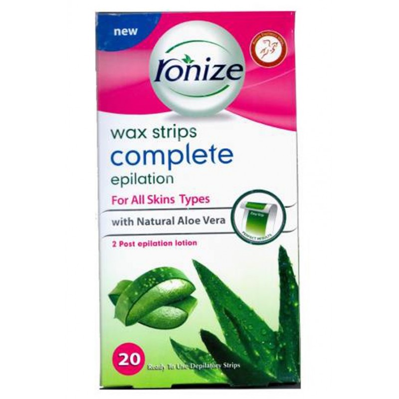 نوار موبر بدن رونیز Ronize حاوی عصاره آلوورا برای انواع پوست بسته 20 عددی