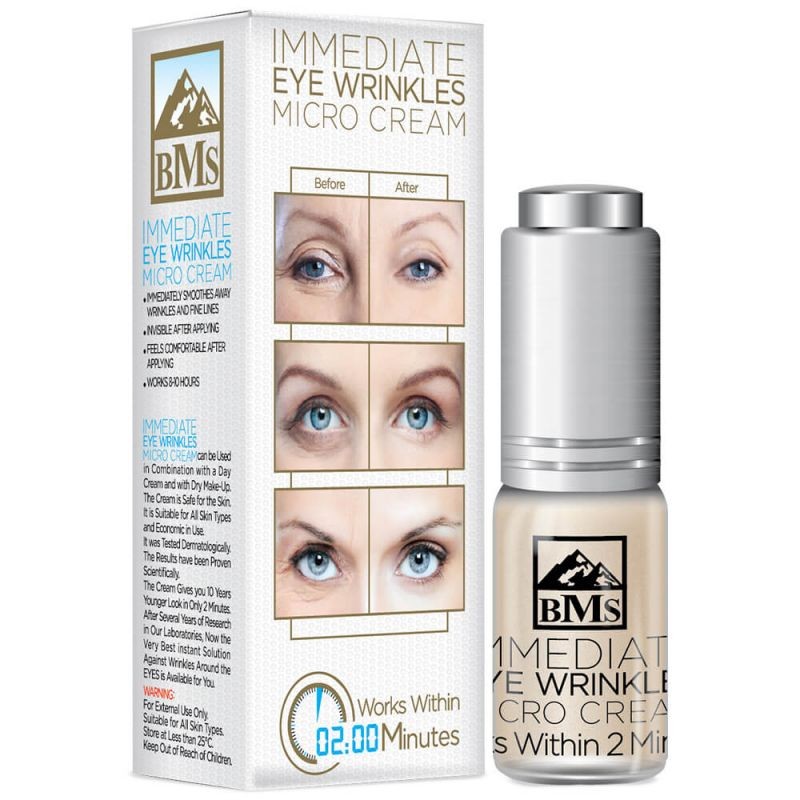 کرم رفع فوری چروک دور چشم بی ام اس BMS مدل Immediate حجم 10 میل