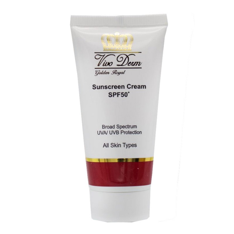 کرم ضد آفتاب ویوودرم Vivoderm بژ روشن با SPF50 حجم 50 میل