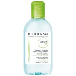 محلول پاک کننده آرایش پوست چرب بایودرما مدل Sebium H2o حجم 250 میل