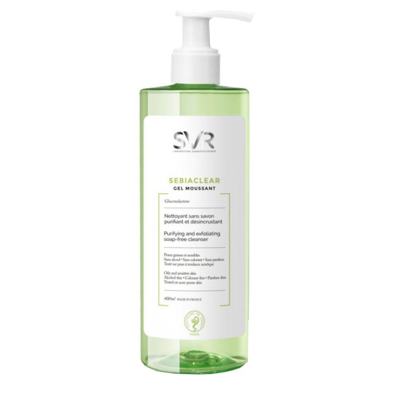 ژل شوینده پوستهای چرب اس وی آر SVR مدل SebiaClear حجم 400 میل