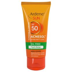 کرم ضد آفتاب بژ هلویی آردن مدل Acnesol مناسب پوست چرب حجم 50 میل