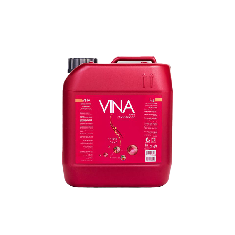 نرم کننده و تثبیت کننده رنگ مو وینا حجم 4000 میل