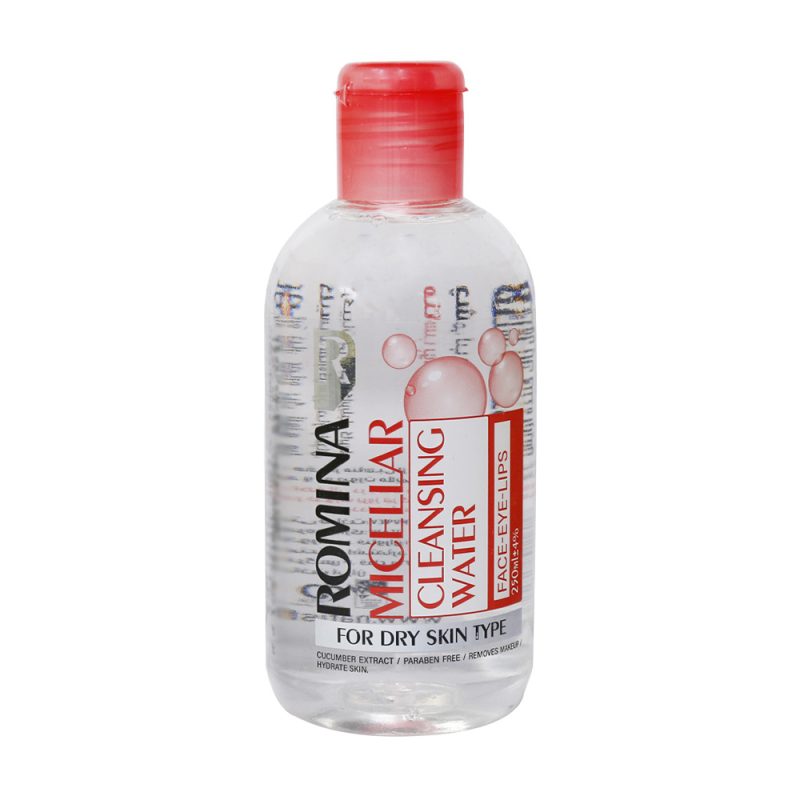 محلول پاک کننده ارایش رومینا مناسب پوست خشک 250 میل