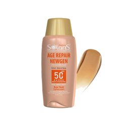 کرم ژل ضد آفتاب آردن سری سولاریس مدل Age Repair Newgen با SPF50 رنگ بژ طبیعی