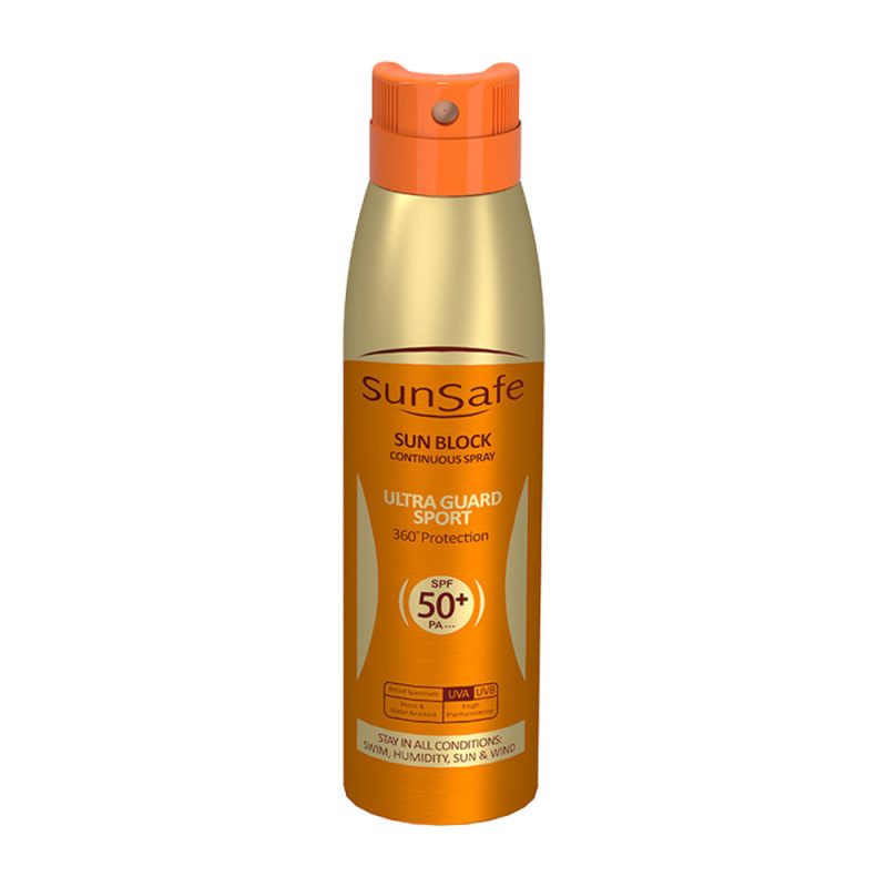 اسپری ضد آفتاب سان سیف سری Ultra Guard با SPF50 مناسب بزرگسالان