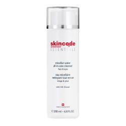 ژل میسلار واتر پاک کننده آرایش صورت و چشم اسکین کد