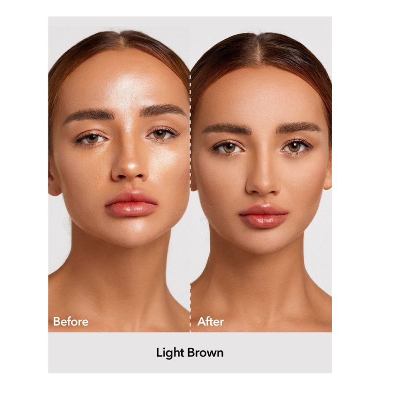 پودر براق کننده و فیکس کننده شیگلم مدل Baked رنگ Light Brown